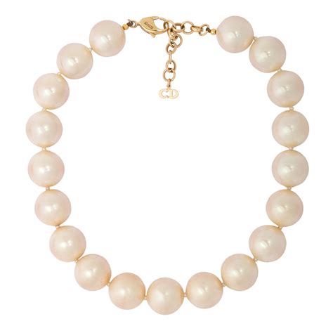 christian dior necklace pearl|Christian Dior necklace price.